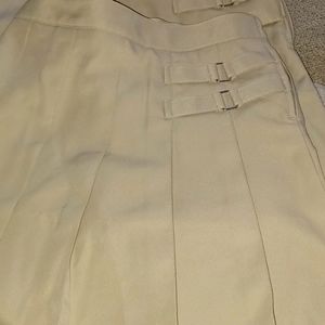 2-pk khaki school skorts